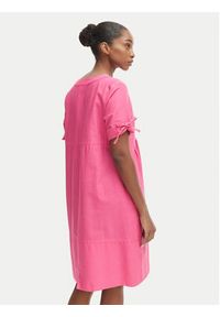 Iconique Sukienka letnia Jade IC26-077 Różowy ciemny Relaxed Fit. Kolor: różowy. Materiał: bawełna. Sezon: lato #3