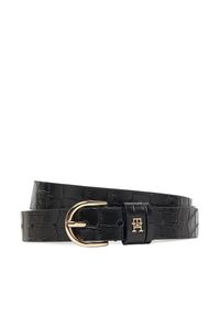 TOMMY HILFIGER - Pasek Damski Tommy Hilfiger. Kolor: czarny