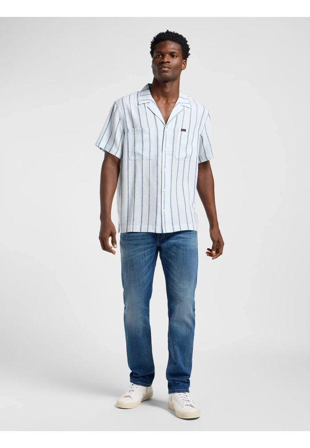 Lee - MESKA KOSZULA LEE 2 PKT CAMP SHIRT ORION BLUE 112364108