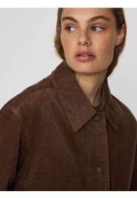 Reserved - Sztruksowa kurtka z kołnierzykiem - brązowy. Kolor: brązowy. Materiał: sztruks #1