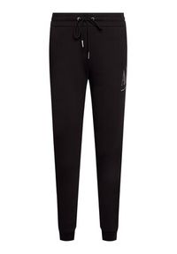 Armani Exchange Spodnie dresowe 8NYPDX YJ68Z 1200 Czarny Regular Fit. Kolor: czarny. Materiał: dresówka, bawełna