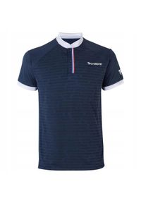 TECNIFIBRE - Koszulka polo dziecięca Tecnifibre F3. Typ kołnierza: polo. Kolor: niebieski. Sport: tenis