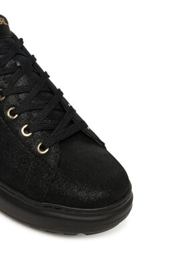 Karl Lagerfeld - KARL LAGERFELD Sneakersy KL67537 Czarny. Kolor: czarny. Materiał: skóra