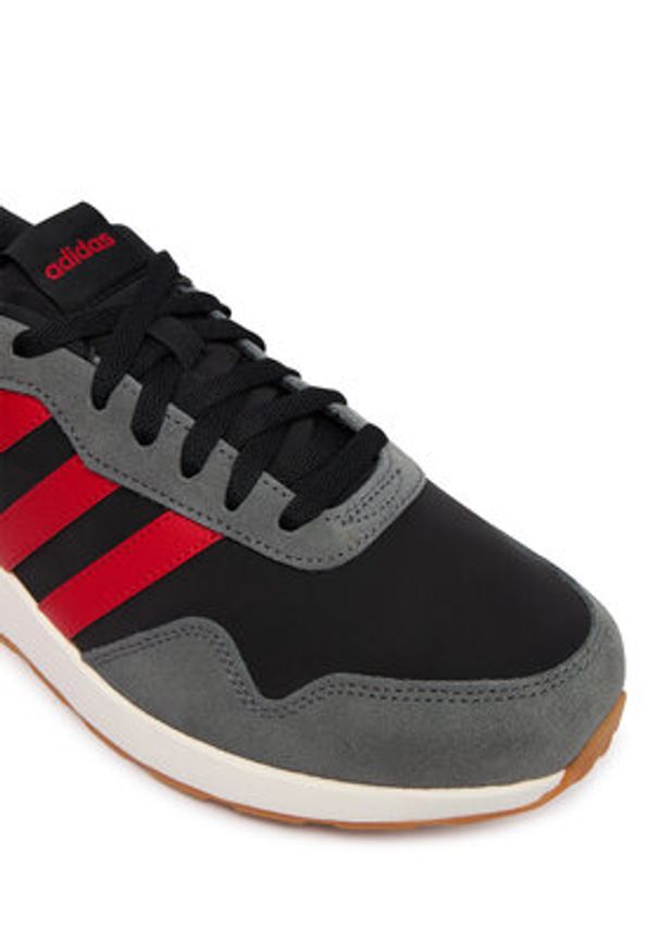 Adidas - adidas Sneakersy Run 60S 4.0 JR7486 Czarny. Kolor: czarny. Materiał: skóra, zamsz. Sport: bieganie