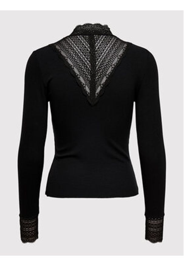 only - ONLY Bluzka Tilde 15207788 Czarny Regular Fit. Kolor: czarny. Materiał: wiskoza