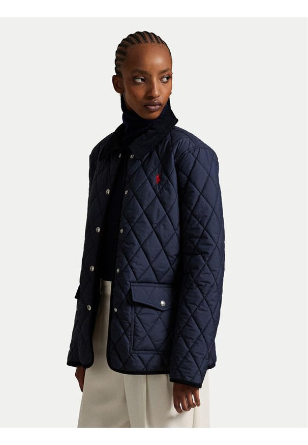 Polo Ralph Lauren Kurtka przejściowa 211965336002 Granatowy Straight Fit. Typ kołnierza: polo. Kolor: niebieski. Materiał: syntetyk