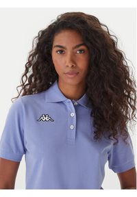 Kappa Polo Logo Sharas Wss 302B3C0 Fioletowy Regular Fit. Typ kołnierza: polo. Kolor: fioletowy. Materiał: bawełna