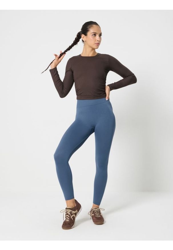 Sinsay - Legginsy sportowe - ciemny turkus. Styl: sportowy