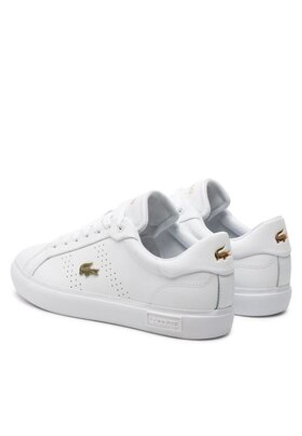 Lacoste Sneakersy 747SFA0072 Biały. Kolor: biały. Materiał: skóra
