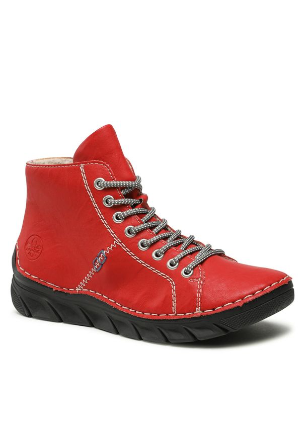 Botki Rieker 55020-33 Flamme 33. Kolor: czerwony
