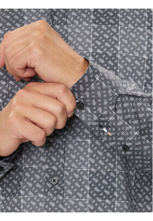 BOSS - Boss Koszula Liam 50521641 Szary Regular Fit. Kolor: szary. Materiał: bawełna