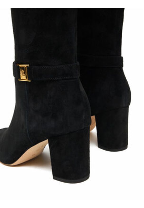 Lauren Ralph Lauren - LAUREN RALPH LAUREN Kozaki Kellie 802967843001 Czarny. Kolor: czarny. Materiał: zamsz, skóra