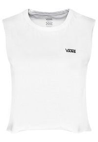 Vans Bluzka Junior V Muscle Crop VN0A4DNG Biały Regular Fit. Kolor: biały. Materiał: bawełna #5