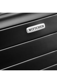 Wittchen - Zestaw walizek z polipropylenu z błyszczącymi paskami czarny. Kolor: czarny. Wzór: paski, aplikacja. Styl: elegancki #10