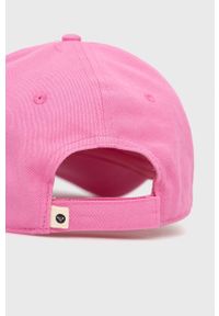 Roxy czapka kolor różowy gładka. Kolor: różowy. Wzór: gładki
