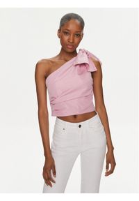 Pinko Bluzka Nosiola 102780 Y3LE Różowy Slim Fit. Kolor: różowy. Materiał: syntetyk #1
