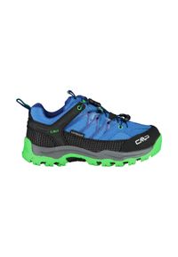 Chłopięce Niskie buty trekkingowe CMP Rigel Waterproof. Kolor: wielokolorowy, niebieski, czarny. Materiał: tkanina, materiał, syntetyk. Styl: sportowy, młodzieżowy. Sport: turystyka piesza #1