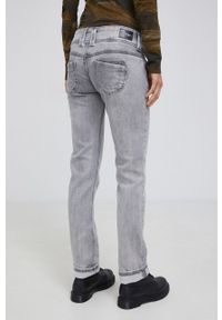 Pepe Jeans Jeansy Venus damskie high waist. Stan: podwyższony. Kolor: szary #3