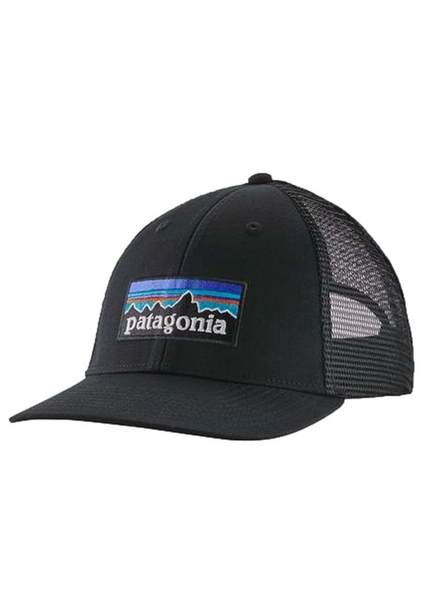 Patagonia - Czapka z daszkiem P-6 Logo LoPro Trucker Hat. Kolor: czarny. Styl: klasyczny