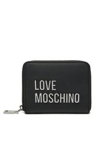 Love Moschino - LOVE MOSCHINO Duży Portfel Damski JC5613PP1MKD000B Czarny. Kolor: czarny. Materiał: skóra