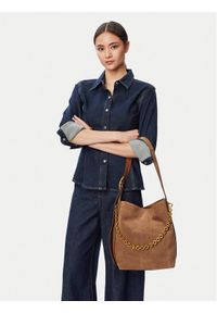 MICHAEL Michael Kors Torebka 30T6AUEM8S Brązowy. Kolor: brązowy. Materiał: skórzane, zamszowe #1