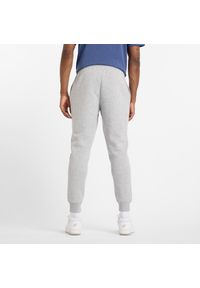 Spodnie męskie New Balance MP51940AG – szare. Kolor: szary. Materiał: bawełna, dresówka, materiał, poliester. Wzór: napisy #5