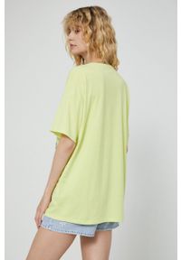 medicine - Medicine t-shirt bawełniany kolor żółty. Kolor: żółty. Materiał: bawełna. Długość rękawa: krótki rękaw. Długość: krótkie #2