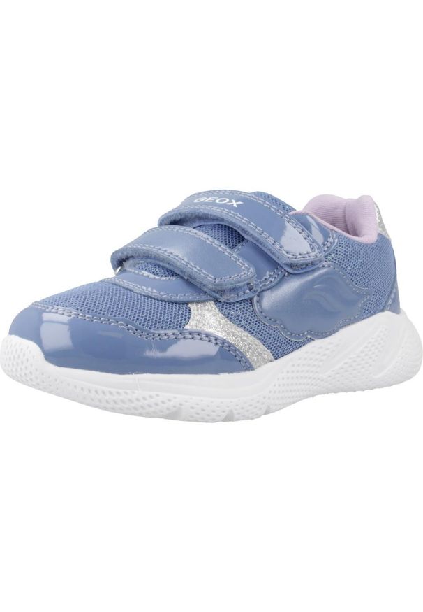Geox - Buty GEOX B SPRINTYE GIRL Niebieski. Kolor: niebieski. Materiał: syntetyk, tkanina. Sport: turystyka piesza
