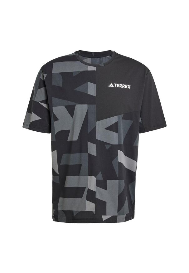 Adidas - Koszulka Terrex Multi Climacool Printed. Kolor: czarny, szary, wielokolorowy. Technologia: ClimaCool (Adidas). Sport: turystyka piesza