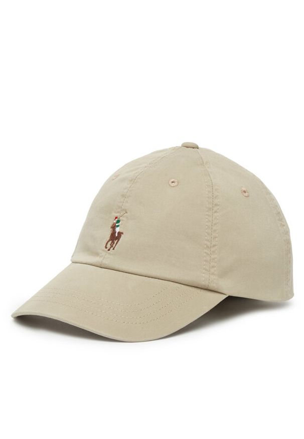 Polo Ralph Lauren Czapka z daszkiem 211954881003 Beżowy. Kolor: beżowy. Materiał: bawełna