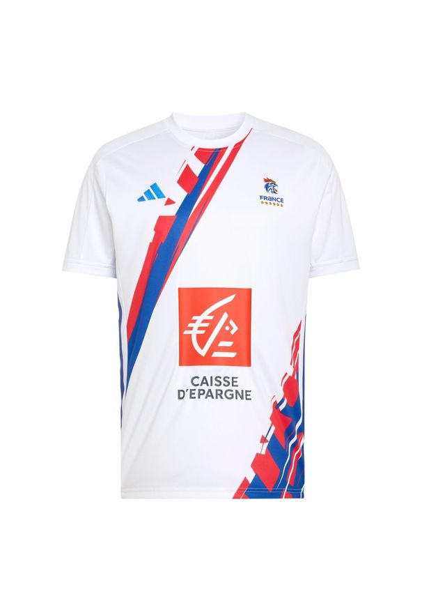 Adidas - Stroje wyjazdowe Francji 2026/27. Kolor: biały. Sport: piłka ręczna
