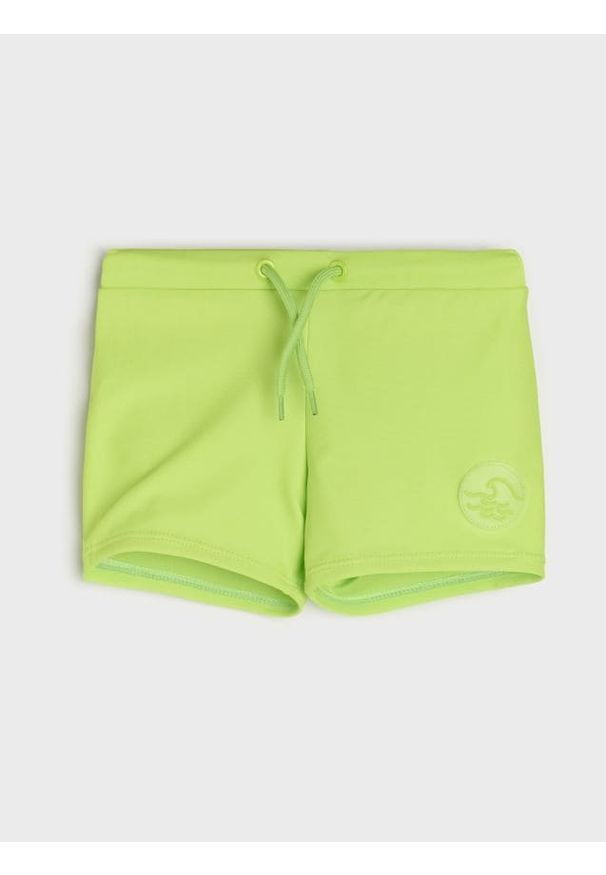 Sinsay - Jednolite kąpielówki - zielony. Kolor: zielony. Wzór: jednolity