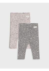 Sinsay - Legginsy 2 pack - różowy. Kolor: różowy. Materiał: bawełna #1