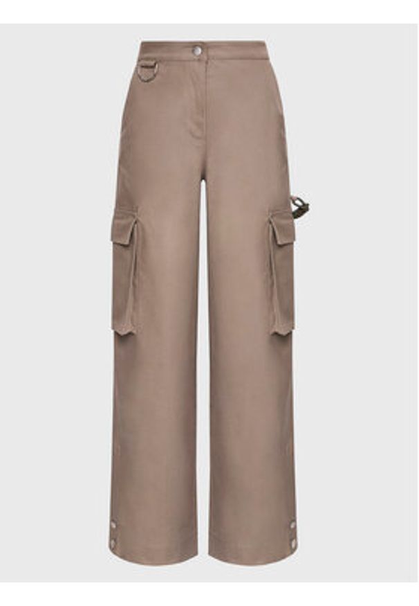 Remain Spodnie materiałowe Canvas RM2158 Beżowy Relaxed Fit. Kolor: beżowy. Materiał: bawełna, materiał