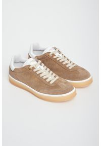 Twinset Milano - Sneakersy damskie zamszowe TWINSET. Materiał: zamsz