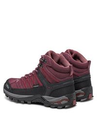 CMP Trekkingi Rigel Mid Wmn Trekking Shoes Wp 3Q12946 Bordowy. Kolor: czerwony. Materiał: skóra, zamsz #2