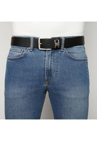 Big Star Accessories - Czarny Skórzany Pasek Męski Big Star. Kolor: czarny. Materiał: skóra. Styl: casual, klasyczny #4