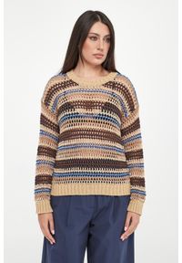 Weekend Max Mara - Sweter damski ażurowy lniany Onirica WEEKEND MAX MARA. Materiał: len. Wzór: ażurowy #3