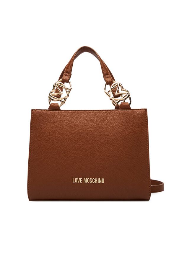 Love Moschino - LOVE MOSCHINO Torebka JC4006PP1OLB0200 Brązowy. Kolor: brązowy. Materiał: skórzane