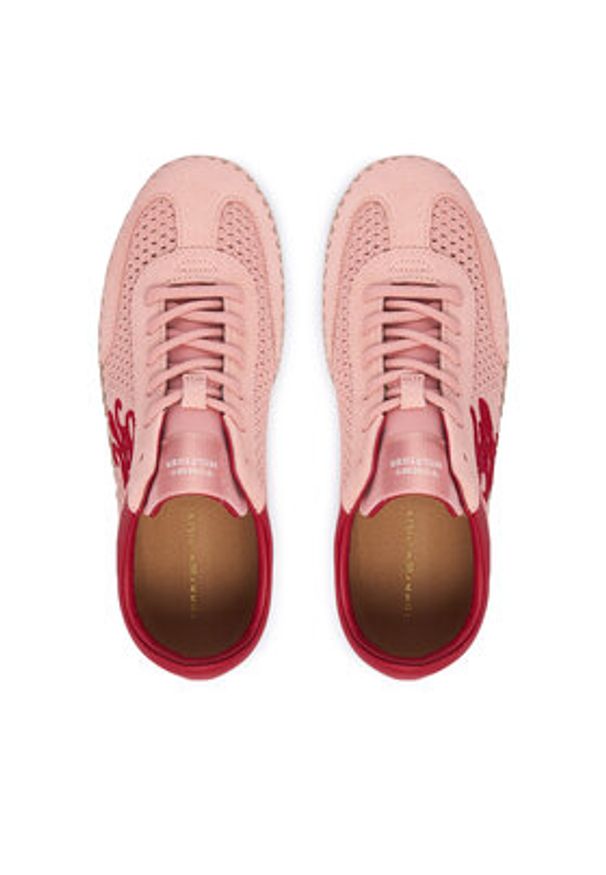 TOMMY HILFIGER - Tommy Hilfiger Espadryle Th Heritage Rope Sneaker FW0FW09406 Różowy. Kolor: różowy. Materiał: materiał