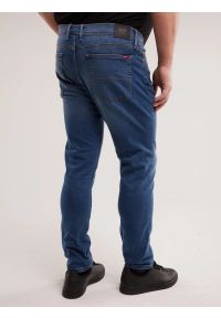 Big-Star - Jeansy męskie dopasowane niebieskie Tedd 356. Stan: obniżony. Kolor: niebieski. Sezon: wiosna. Styl: elegancki #3