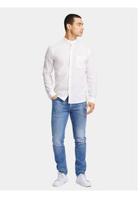 Lindbergh Koszula 30-203344A Biały Slim Fit. Kolor: biały. Materiał: bawełna #5