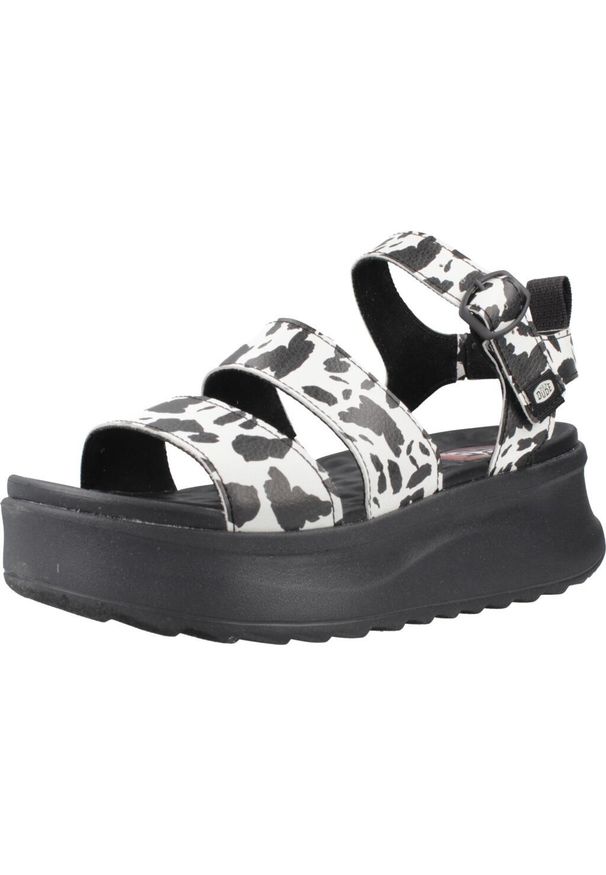 PRO BRANDS - Sandały HEY DUDE DELRAY BUCKLE ANIMAL Nadruk zwierzęcy. Kolor: wielokolorowy. Materiał: tkanina, syntetyk. Wzór: motyw zwierzęcy, nadruk. Sport: turystyka piesza