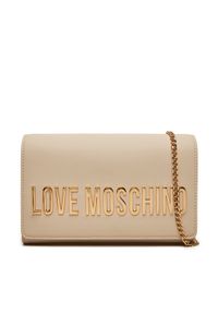 Love Moschino - LOVE MOSCHINO Torebka JC4103PP1LKD0110 Beżowy. Kolor: beżowy. Materiał: skórzane #1