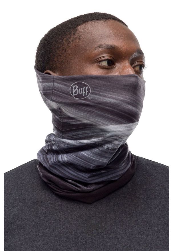 Buff Komin Speed Graphite kolor czarny wzorzysty. Kolor: czarny. Materiał: materiał, włókno, skóra, tkanina, poliester