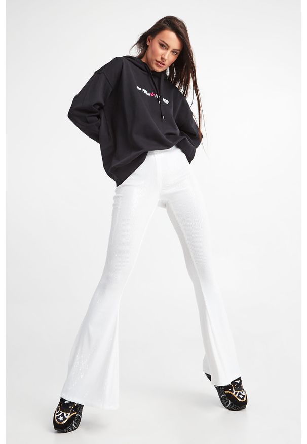 Pinko - BLUZA CHAMICAL PINKO. Typ kołnierza: kaptur. Długość rękawa: długi rękaw. Długość: długie. Wzór: haft