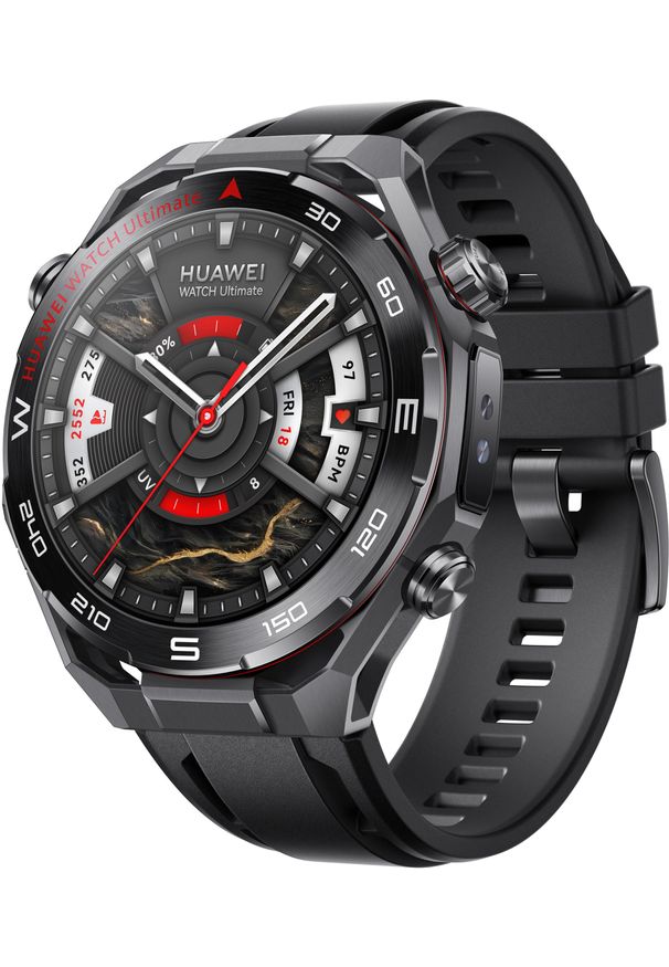 HUAWEI - Smartwatch Huawei Watch Ultimate 2 Czarny (55020GBB). Rodzaj zegarka: smartwatch. Kolor: czarny