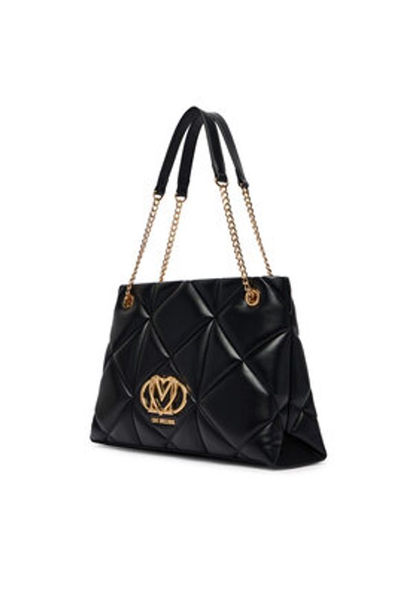 Love Moschino - LOVE MOSCHINO Torebka JC4040PP0OLC0000 Czarny. Kolor: czarny. Materiał: skórzane