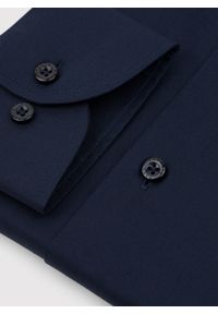 Pako Lorente - PAKO LORENTE – Granatowa koszula bawełniana. Kolor: niebieski. Materiał: bawełna. Długość rękawa: długi rękaw. Długość: długie. Sezon: wiosna, lato #2