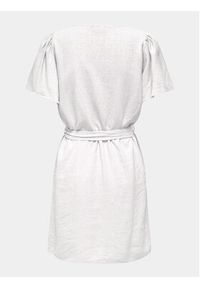 JDY Sukienka letnia Say 15321189 Biały Regular Fit. Kolor: biały. Materiał: len. Sezon: lato